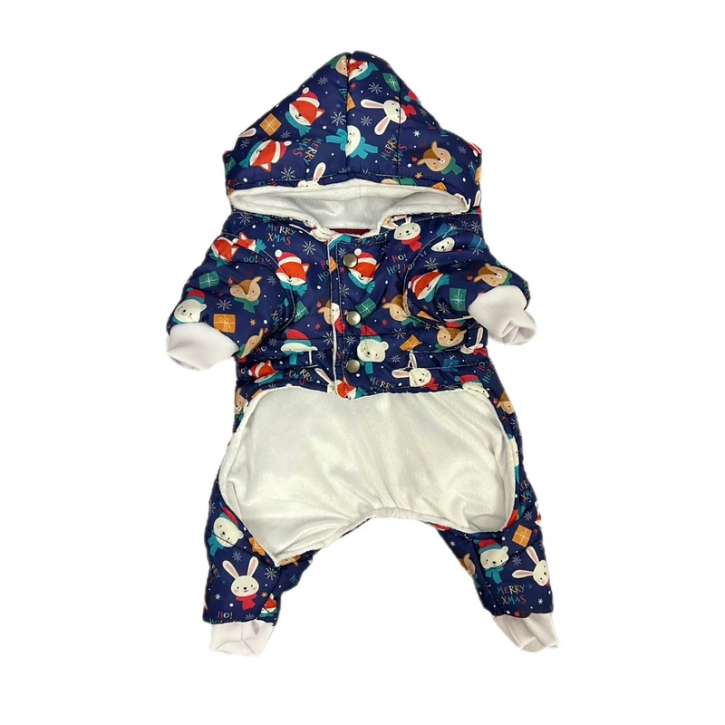 کاپشن سگ و گربه مدل خرگوش سایز S