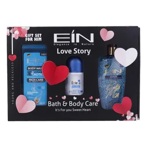 ست بهداشتی مردانه ای آی ان مدل Love Story مجموعه 3 عددی