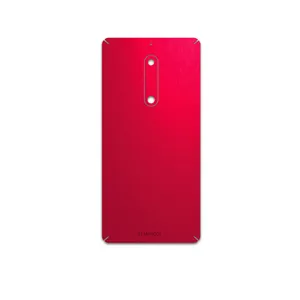MAHOOT Matte-Warm-Red Cover Sticker for Nokia 5
