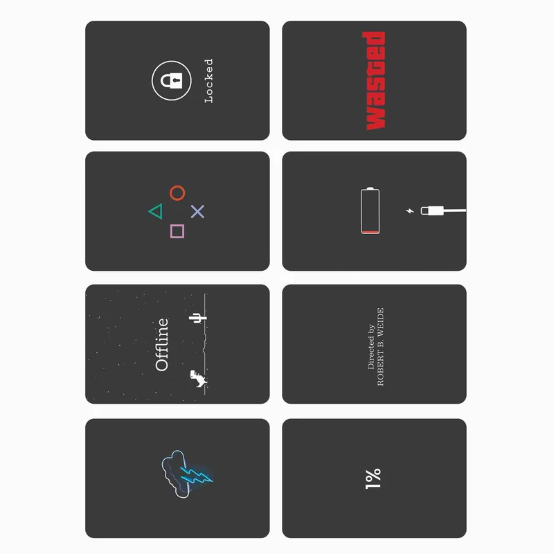 استیکر کارت کافه پرینت کد C04 بسته 8 عددی