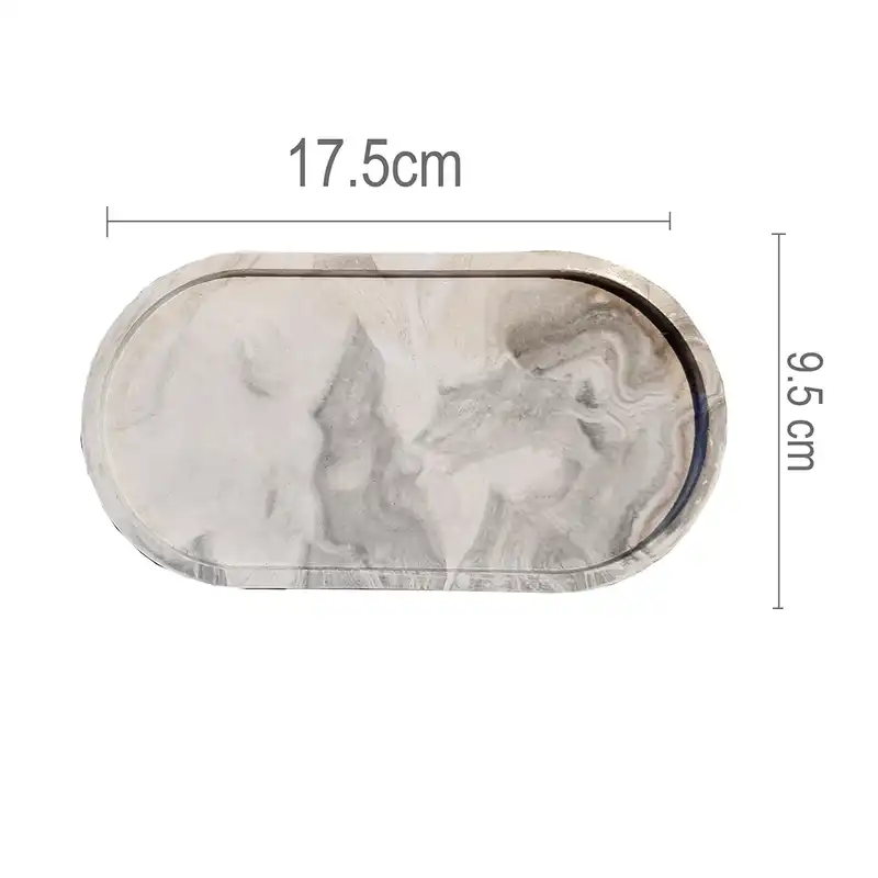 ست 3 تکه گلدان و جاشمعی سنگی مدل شیار دار کد 571