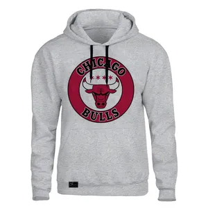 هودی مردانه مدل CHICAGO BULLS کد B404 رنگ طوسی