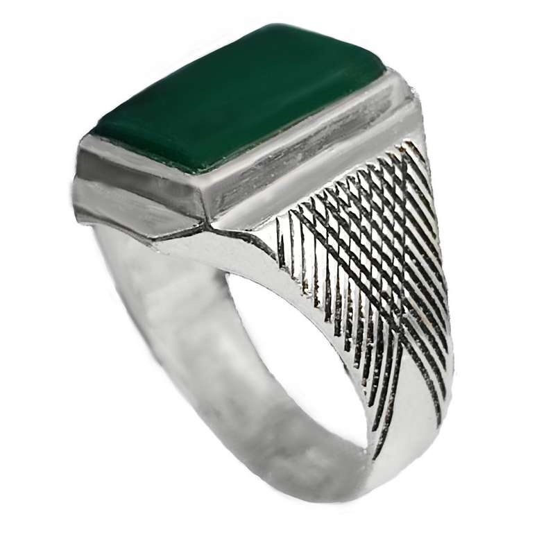 انگشتر نقره مردانه مدل حرز امام جواد HA4041 انگشتر نقره مردانه مدل حرز امام جواد HA4041