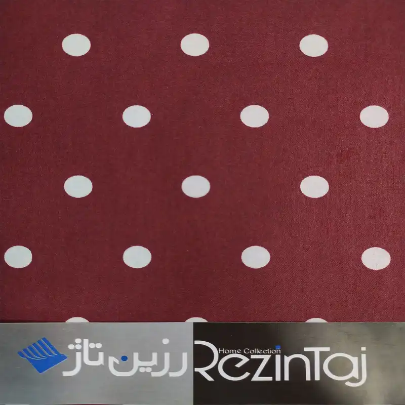 پارچه رومیزی رزین تاژ مدل خالدار