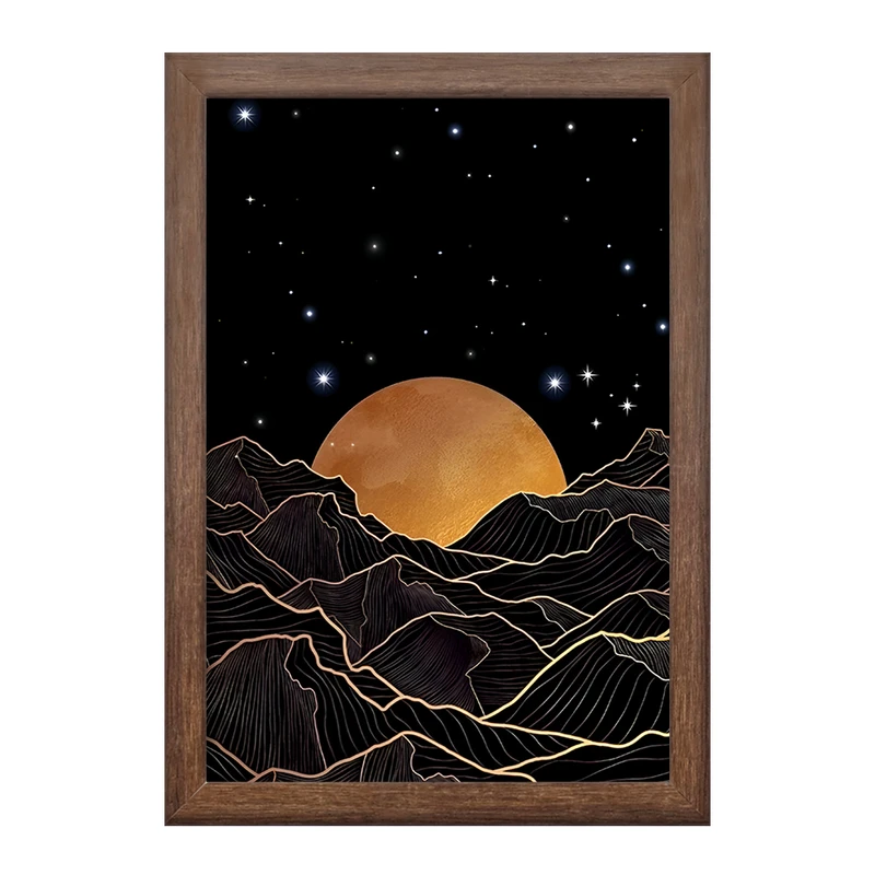 تابلو خندالو طرح ماه (Moon) کد F4974