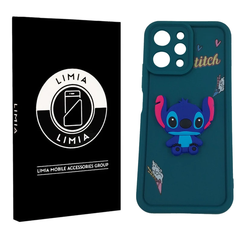 کاور لیمیا مدل سولید لنزدار طرح عروسکی برجسته مناسب برای گوشی موبایل شیائومی Redmi 12 4G