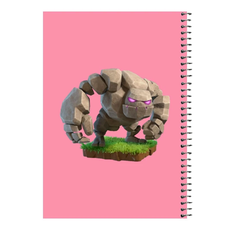 دفتر مشق 80 برگ اس جی مدل کلش رویال کد 14