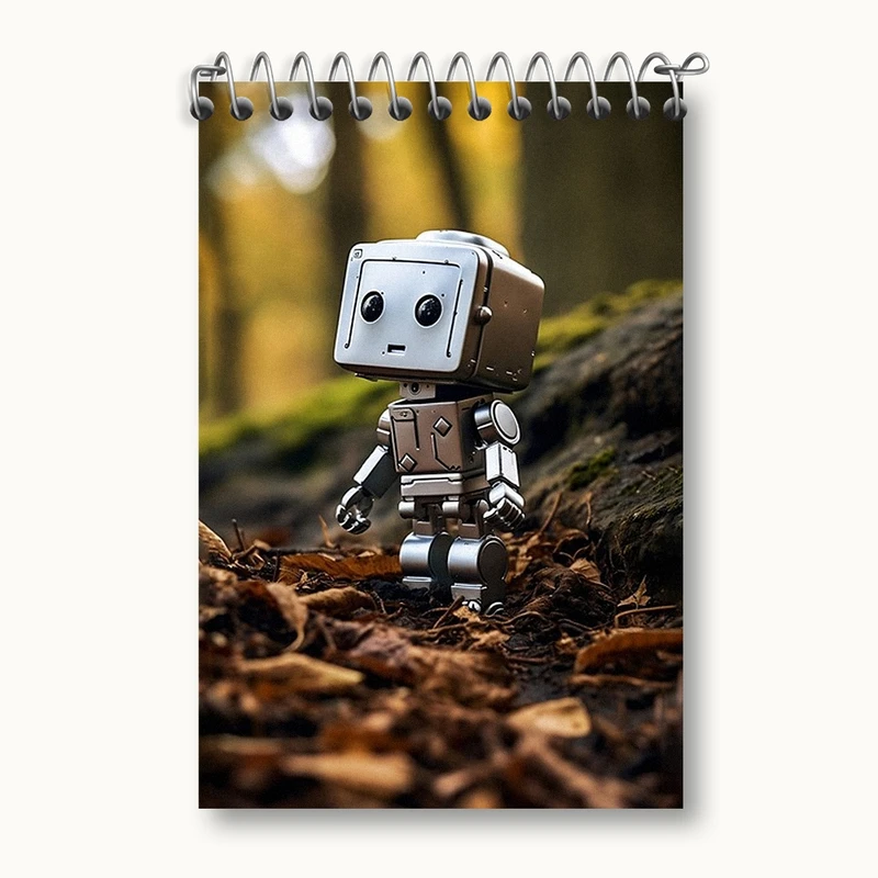 دفتر یادداشت 50 برگ خندالو مدل ربات کیوت کد F2892