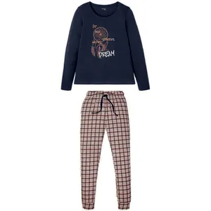 ست تی شرت آستین بلند و شلوار زنانه اسمارا مدل B777S