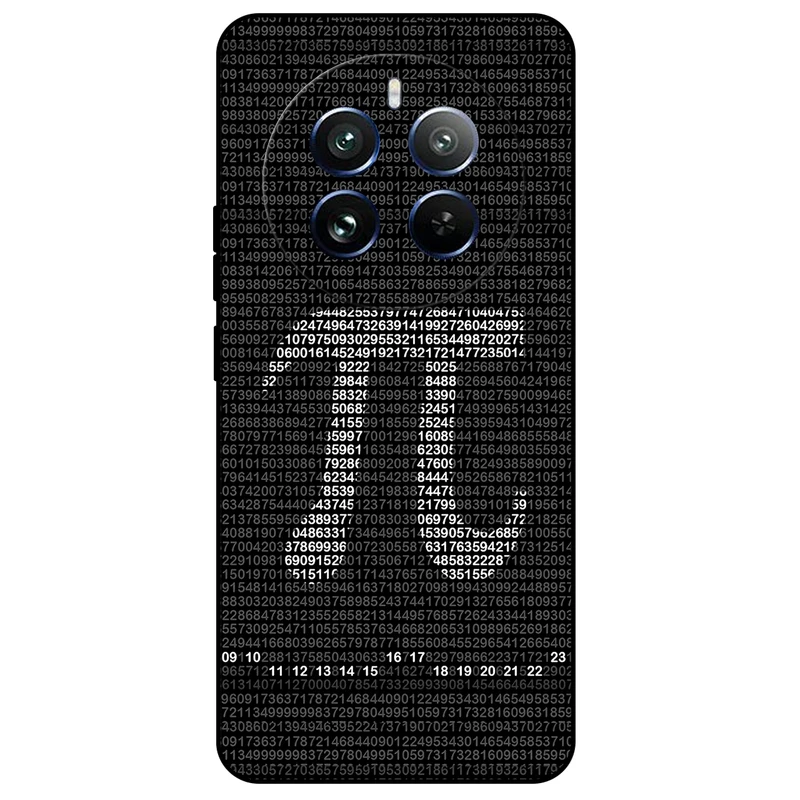 کاور مگافون طرح عدد پی مدل 7240 مناسب برای گوشی موبایل ریلمی 12 Pro / 12 Pro Plus