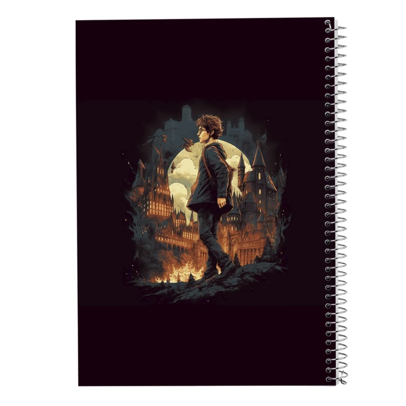 دفتر ژورنال نویسی 50 برگ مدوپد مدل نقطه ای طرح هری پاتر harrypotter کد DF10206