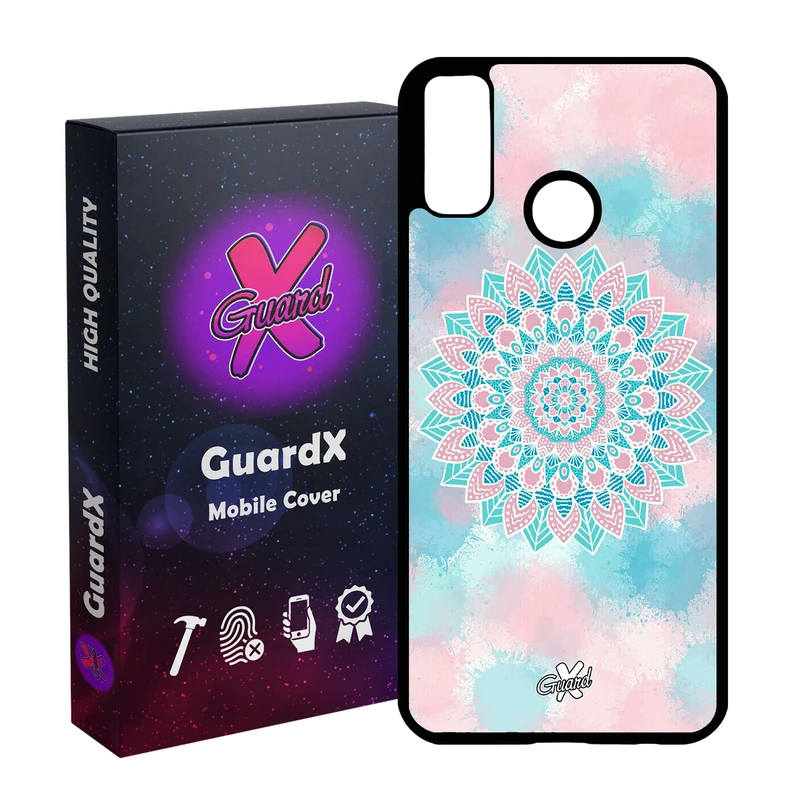 کاور گارد ایکس طرح ماندالا مدل Glass10065 مناسب برای گوشی موبایل هوآوی Y8s