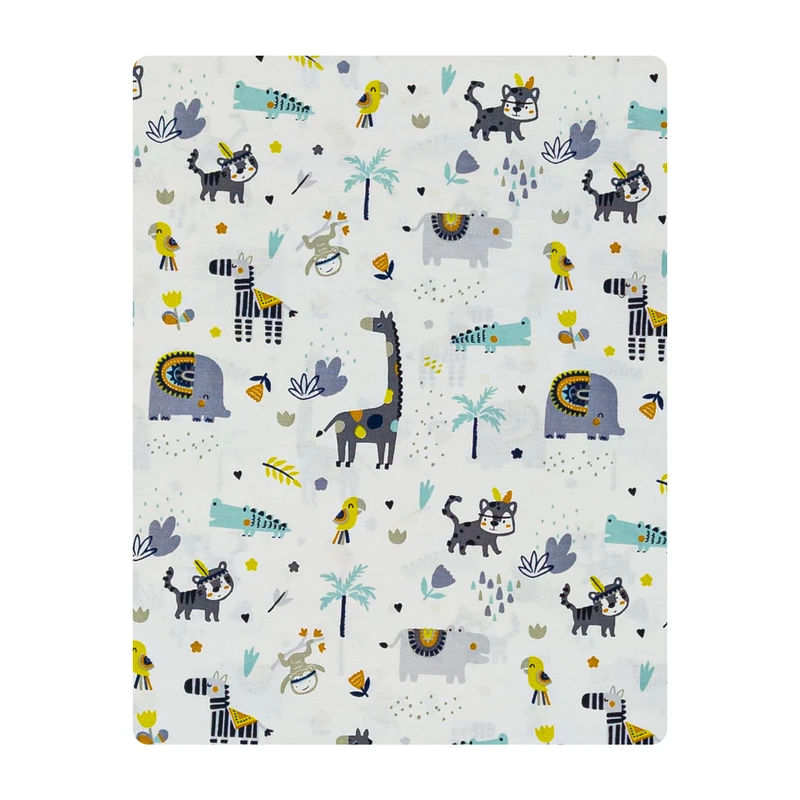ملحفه فیلور کودک آدنو مدل حیوانات کد FI45 یک نفره سایز 140x240 سانتی متر