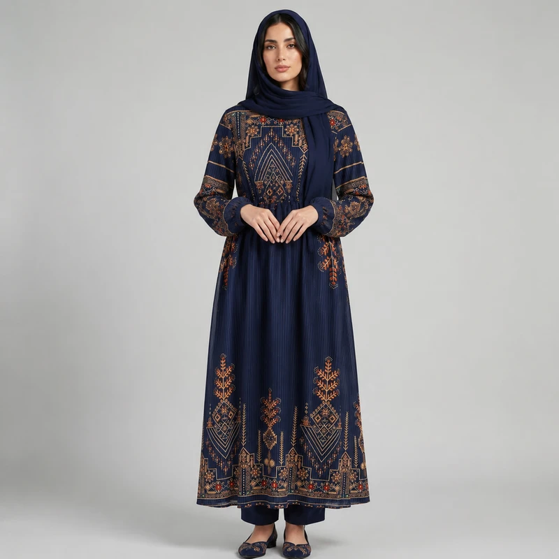 پیراهن ساحلی یقه هفت زنانه مدل جانا