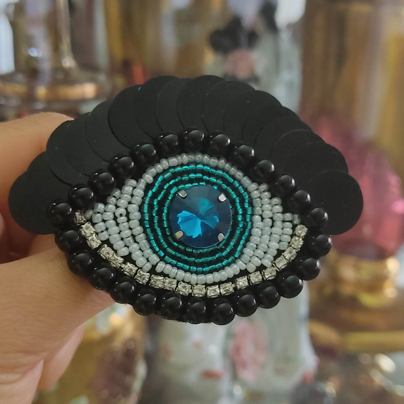 سنجاق سینه زنانه مدل چشم کد cb66