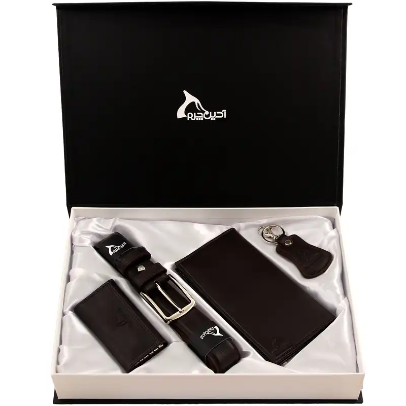 ست هدیه مردانه چرم بارز مدل DS18+G1