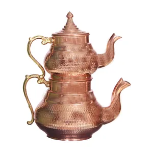 ست قوری و کتری مسی کد 8456