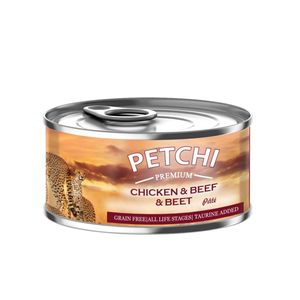 نقد و بررسی کنسرو غذای گربه پتچی مدل Chicken &amp; Beef وزن 120 گرم توسط خریداران