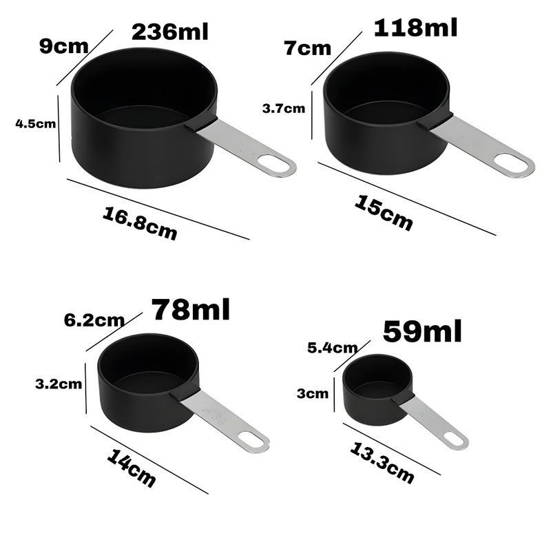 پیمانه اندازه گیری مدل Measuring بسته 4 عددی