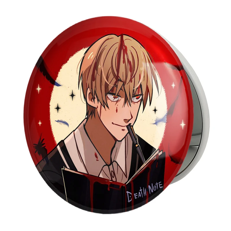 آینه جیبی خندالو طرح لایت یاگامی انیمه دفترچه مرگ Death Note مدل تاشو کد 15765 