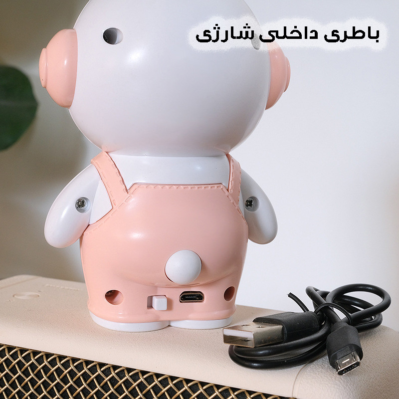 چراغ مطالعه شارژی مدل فضانورد کد JS6801H