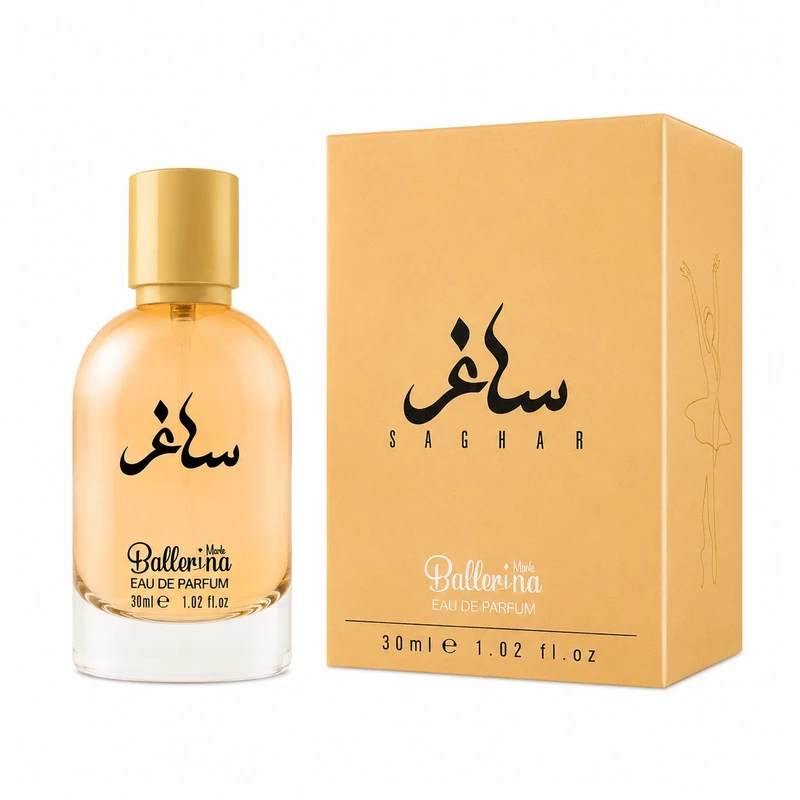 عطر جیبی زنانه بالرینا مدل Saghar با رایحه شیرین حجم 30 میلی‌لیتر