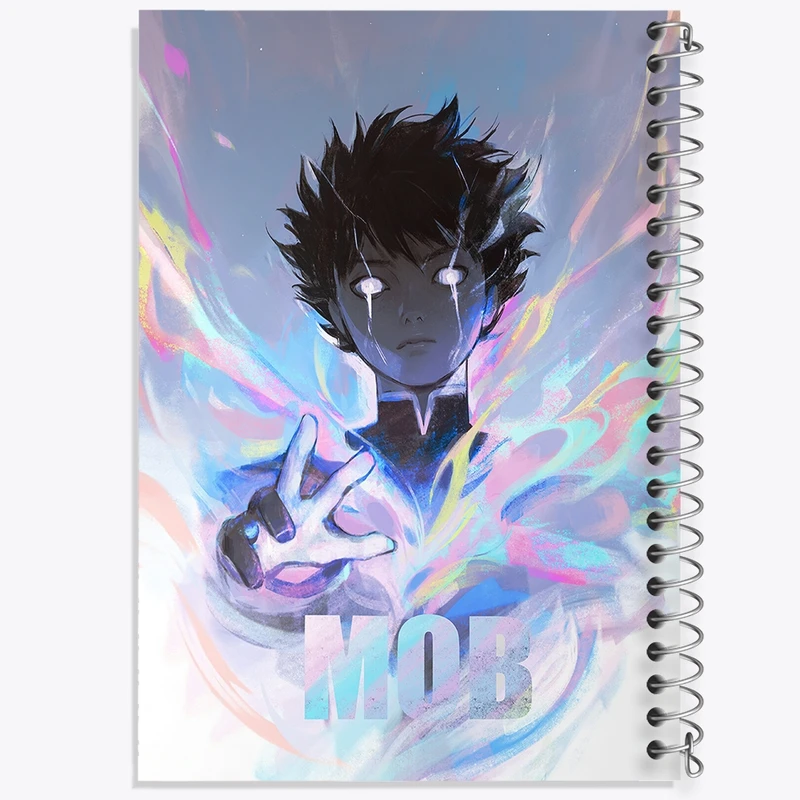 دفتر مشق 100 برگ خندالو طرح انیمه موب سایکو100 کد F1566