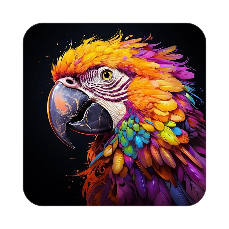 زیر لیوانی کاکتی طرح حیوانات رنگی مدل mp26500