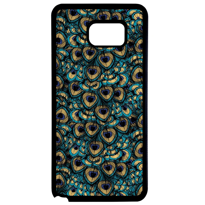 کاور طرح طاووس کد 1105408498 مناسب برای گوشی موبایل سامسونگ galaxy note 5