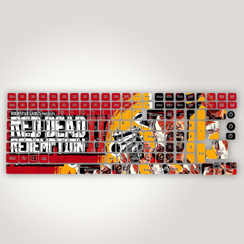 برچسب حروف فارسی کیبورد مدل Gaming کد K-128 