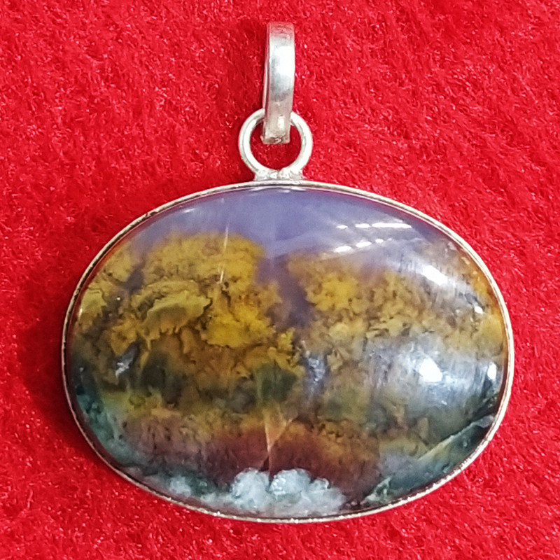 آویز گردنبند نقره زنانه سلین کالا مدل عقیق کد ce-As7