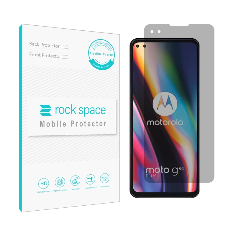 محافظ صفحه نمایش حریم شخصی راک اسپیس مدل 180F-01Y مناسب برای گوشی موبایل موتورولا Moto G 5G Plus
