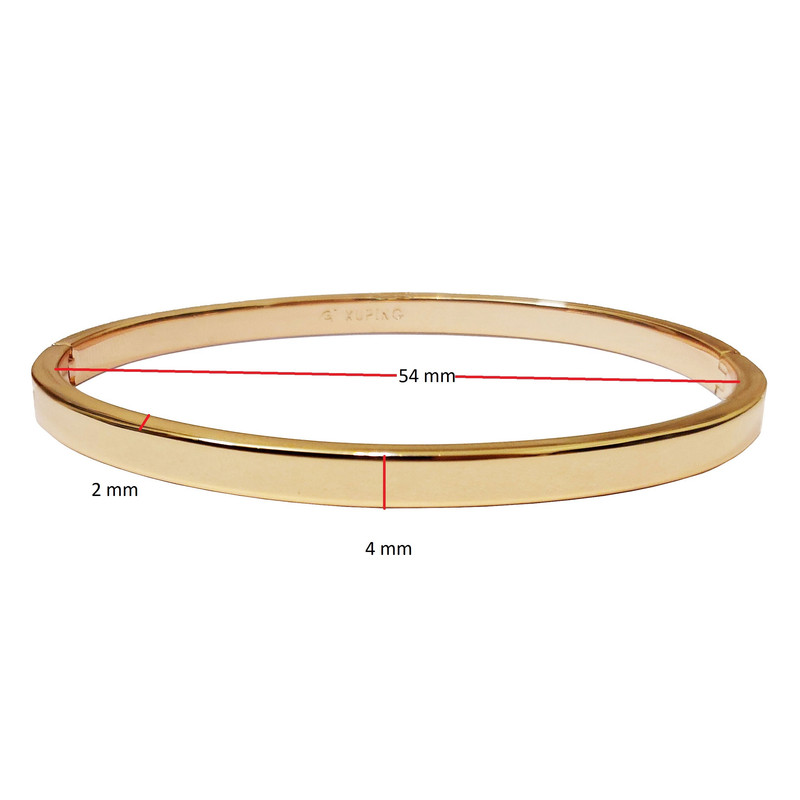 دستبند النگویی زنانه ژوپینگ مدل XP697-54 تخت