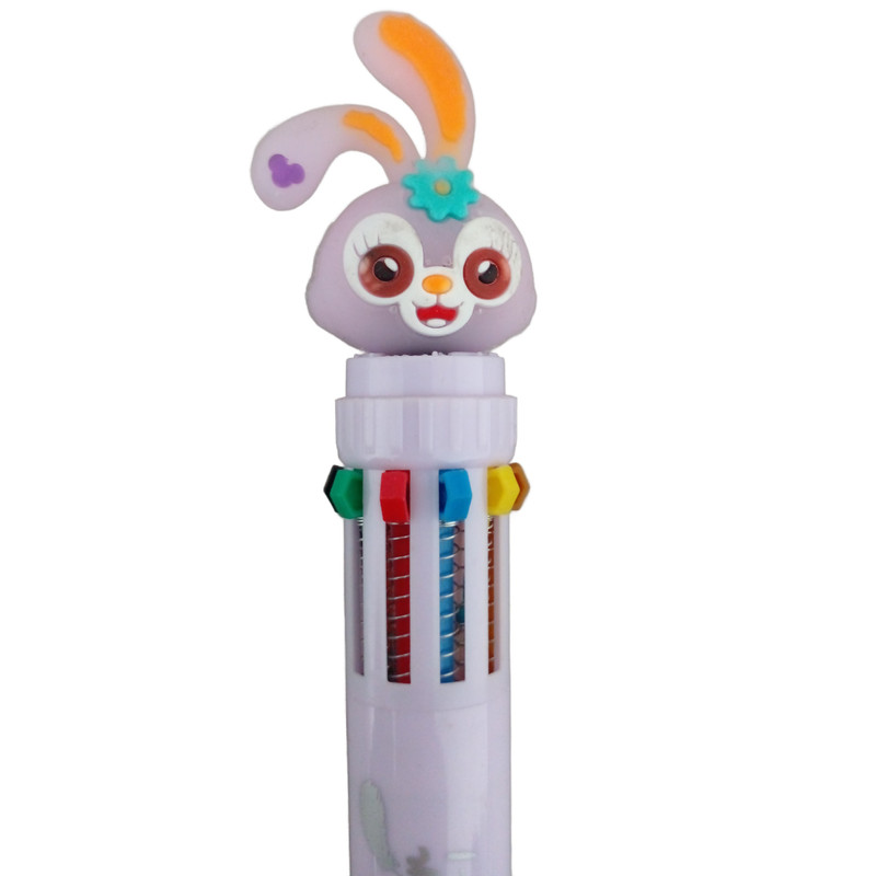 خودکار مدل ده رنگ طرح خرگوش به همراه مداد بینهایت مجموعه 2 عددی