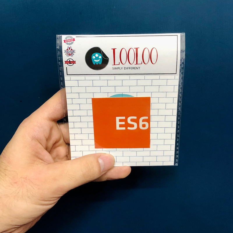 استیکر لپ تاپ لولو طرح برنامه نویسی ES6 کد 396 1