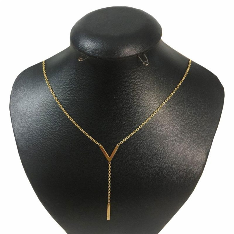 گردنبند طلا 18 عیار زنانه مدل وی