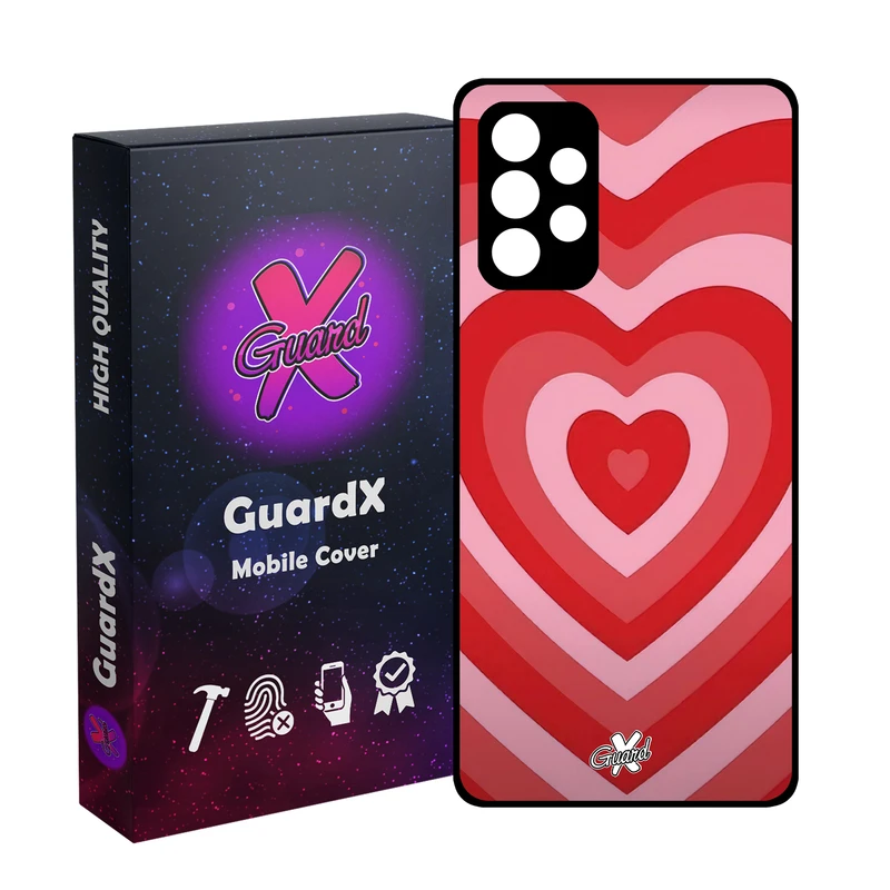 کاور گارد ایکس طرح قلب مدل Glass10511 مناسب برای گوشی موبایل سامسونگ Galaxy A73