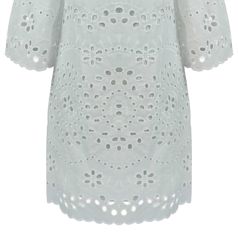 پیراهن زنانه شین مدل آستین شیپوری کار شده 20287357