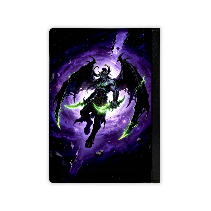 دفتر کلاسوری 100 برگ سیمی مدل وارکرفت ایلیدان Warcraft کد 6291