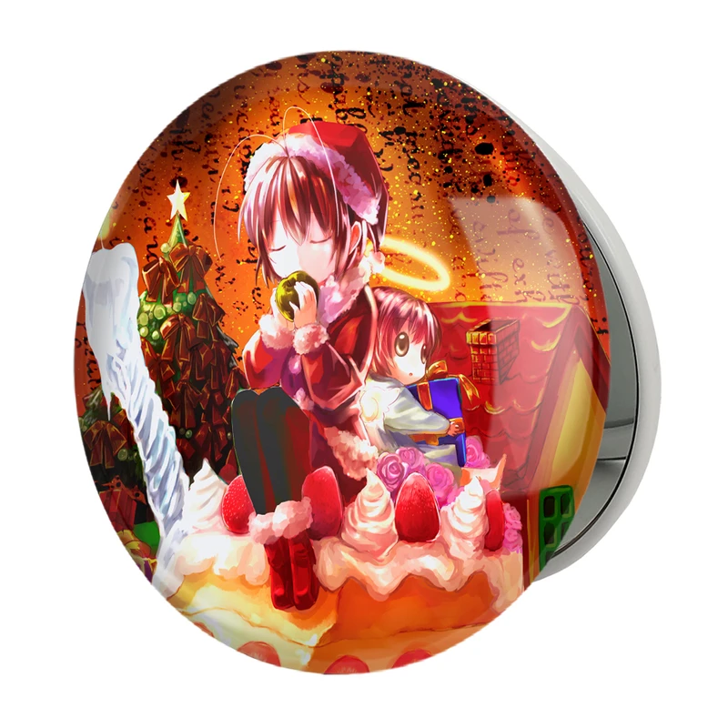 آینه جیبی خندالو طرح ناگیسا انیمه کلند Clenned مدل تاشو کد 22393 