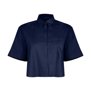 شومیز زنانه ال سی وایکیکی مدل 1S47797Z8-HFH-NAVY