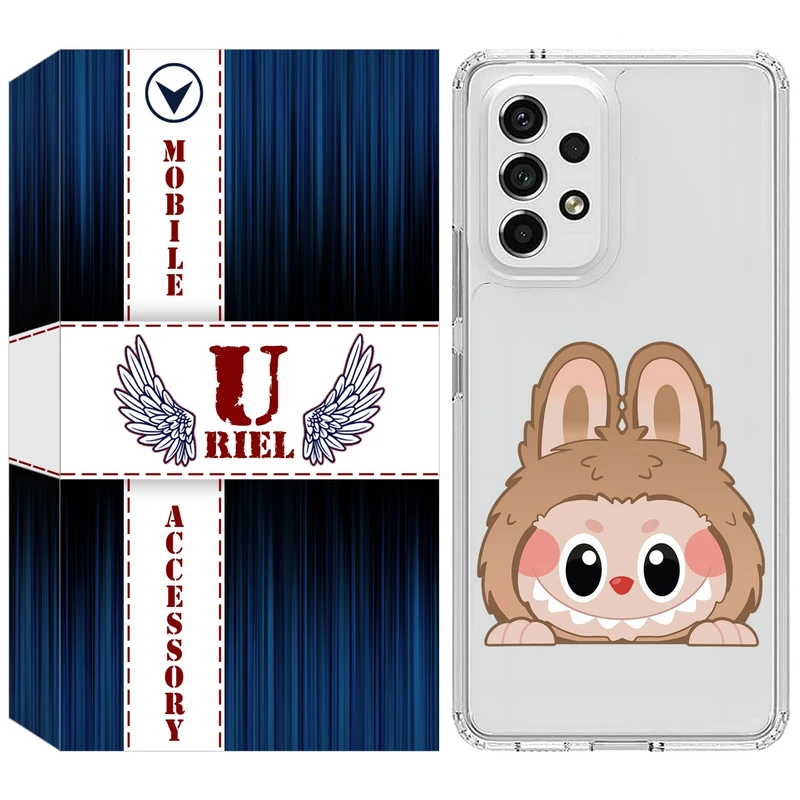 کاور یوریل قاب مدل Clear کد 143 طرح لبوبو مناسب برای گوشی موبایل سامسونگ Galaxy A33