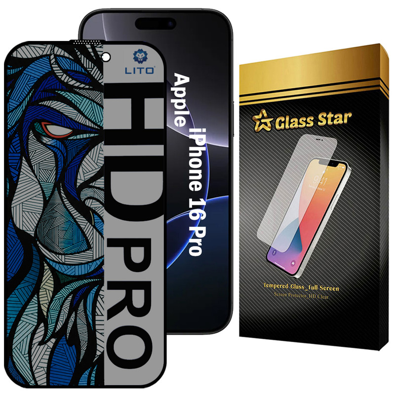 محافظ صفحه نمایش گلس استار مدل LITOPRVG مناسب برای گوشی موبایل اپل iPhone 16 Pro