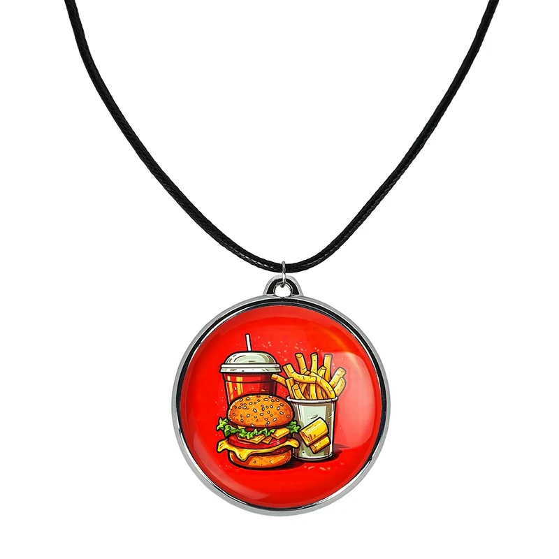 گردنبند خندالو مدل فست فود (Fast Food) کد 3655636557