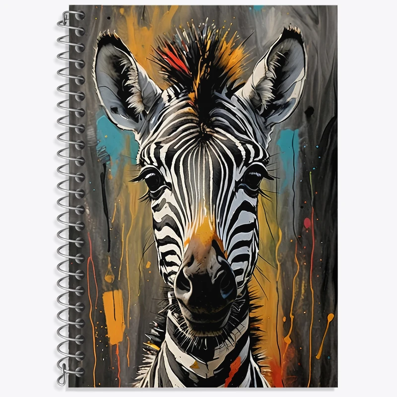 دفتر لغت 50 برگ خندالو طرح گورخر کد N4539