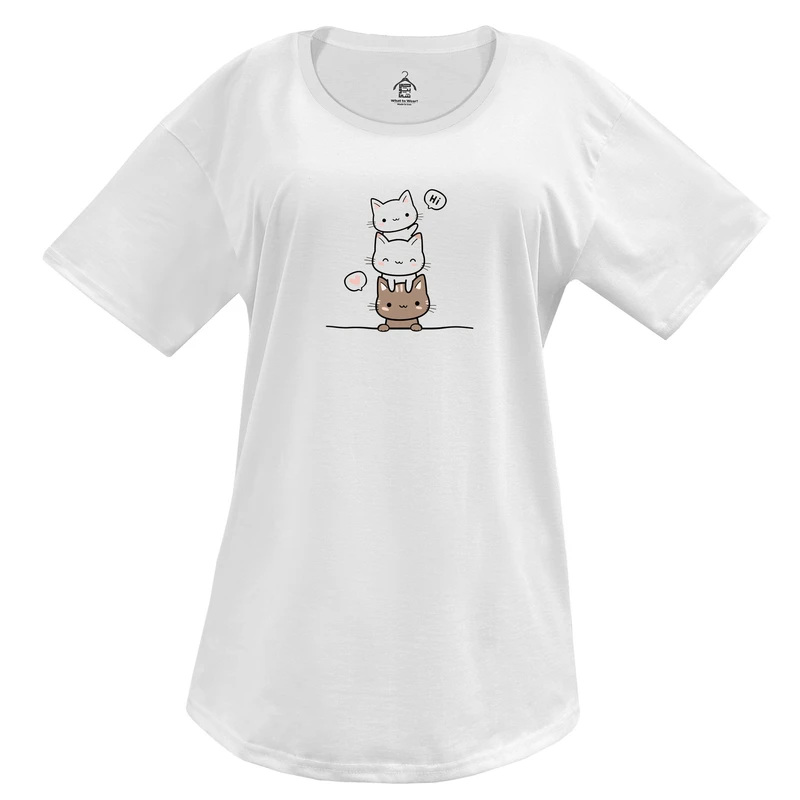 تی‌شرت لانگ آستین کوتاه زنانه مدل اسکارلت کد WH.1003