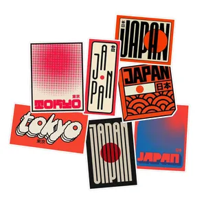 استیکر لپ تاپ ماسا دیزاین طرح JAPON کد STMD مجموعه 7 عددی