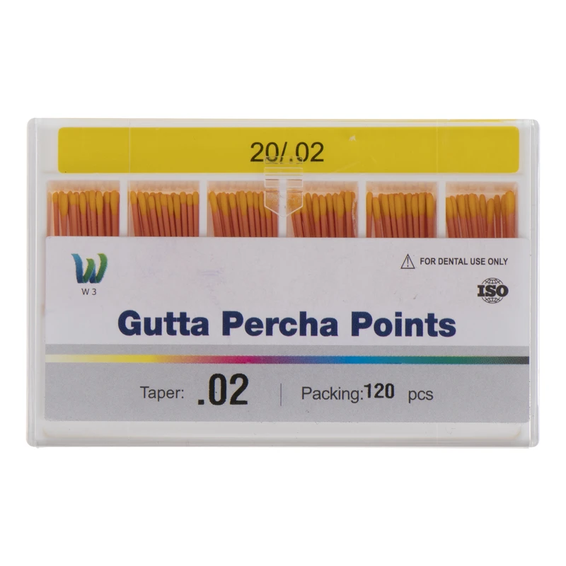 گوتا دندانپزشکی دبلیو تری مدل 20/02 بسته 120 عددی