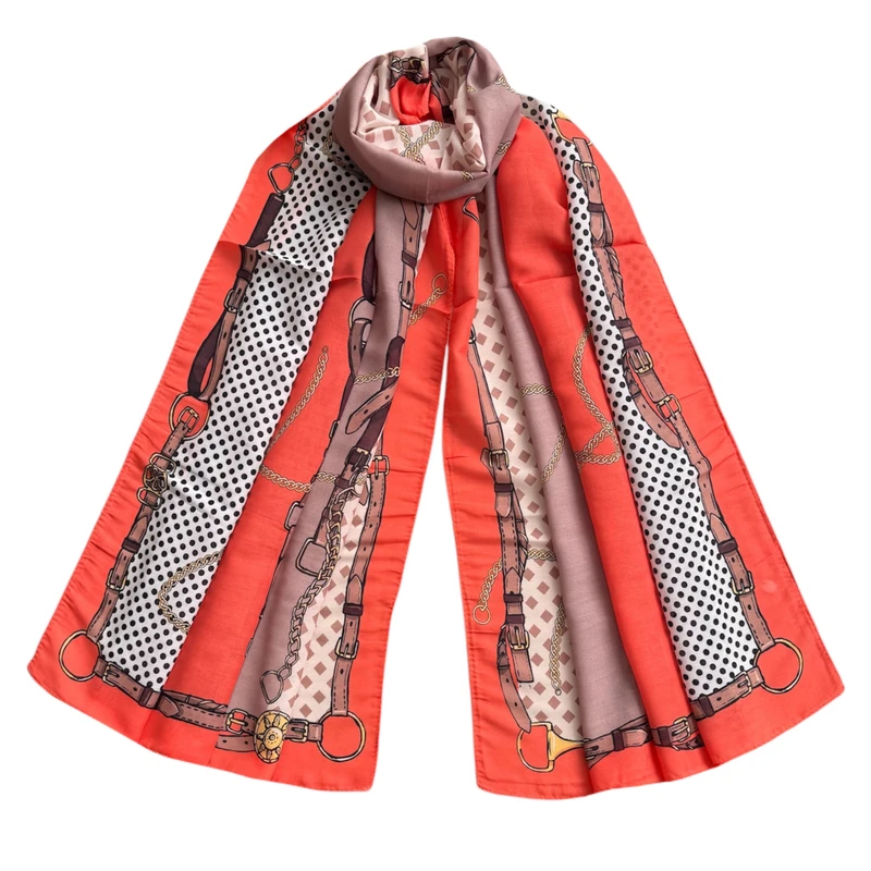 شال زنانه مدل نخی خالخالی لوزی لطیف چهارفصل