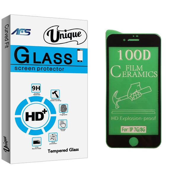محافظ صفحه نمایش سرامیکی ای اف اس مدل Unique Glass مناسب برای گوشی موبایل اپل iPhone 8